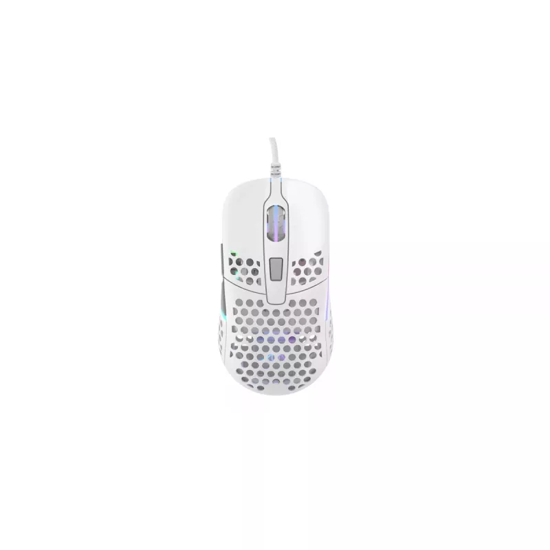 XTRFY M42 beidhändige Gaming-Maus – optischer Sensor, 16.000 DPI, USB Typ-A, weiß, RGB