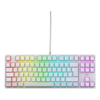 Gaming-Tastatur CHERRY K4V2 TKL USB QWERTZ German Weiß RGB LED