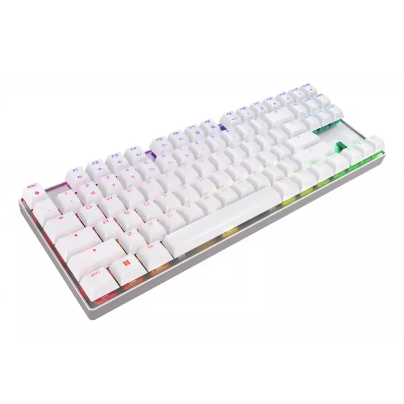 CHERRY MX 8.2 TKL Wireless RGB Tastatur Gaming USB + RF Wireless + Bluetooth QWERTZ Deutsch Weiß