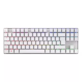 CHERRY MX 8.2 TKL Wireless RGB Tastatur Gaming USB + RF Wireless + Bluetooth QWERTZ Deutsch Weiß