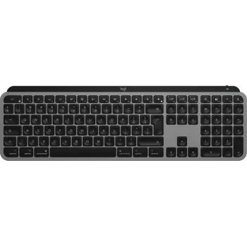 Logitech MX Keys S for Mac Tastatur Kabellos Bluetooth QWERTY Aluminium Schwarz