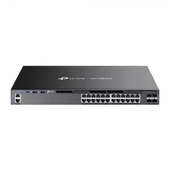 TP-Link Omada 24-Port Gigabit Stackable L3 Managed PoE+ Switch mit 4 10G Slots