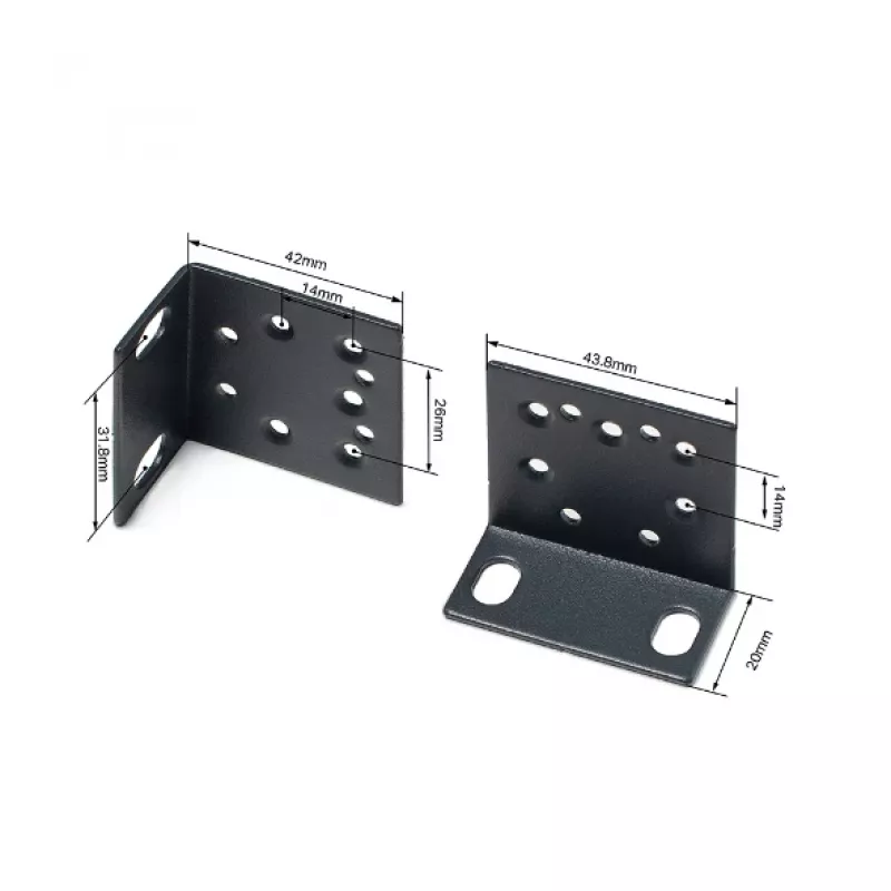 Montageset TP-Link Omada 19-Zoll-Switches Rack-Montageset Schwarz Metall