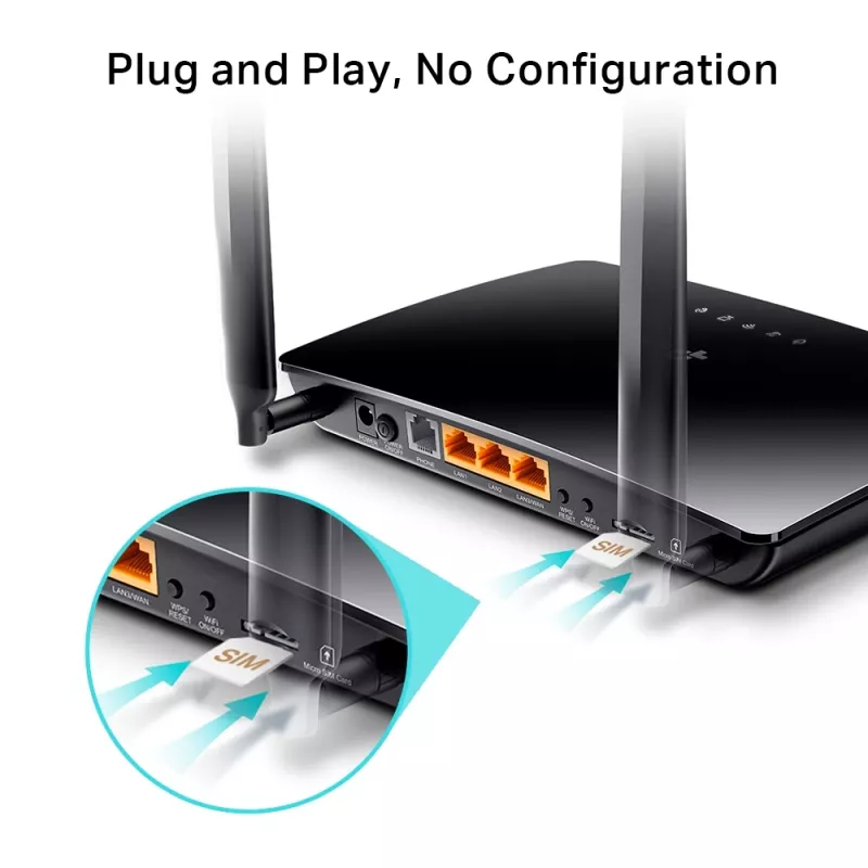 TP-Link N300 4G LTE Telefonie WLAN Router