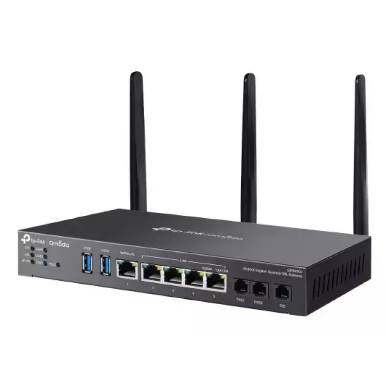 TP-Link Omada AX3000 WLAN-Router Gigabit Ethernet Dual-Band (2,4 GHz / 5 GHz) Schwarz