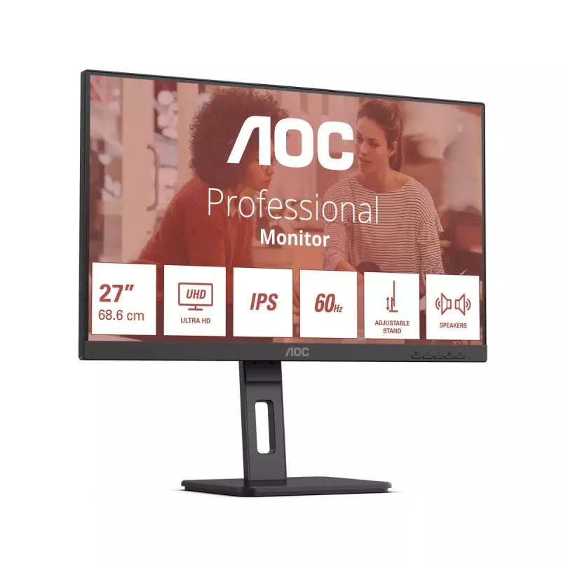 AOC E3 U27E3UF Computermonitor 68,6 cm (27 Zoll) 3840 x 2160 Pixel 4K Ultra HD LED Schwarz