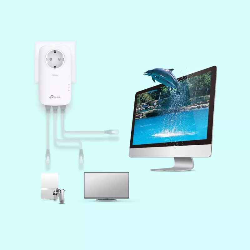TP-Link TL-PA8033P KIT PowerLine-Netzwerkadapter 1300 Mbit/s Ethernet LAN Weiß 2 Stück