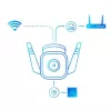 TP-Link Tapo Outdoor Security Wi-Fi Camera, IP-Sicherheitskamera, Außenbereich, Kabelgebunden & Kabellos, Amazon Alexa & Google Assistant, CE, Decke/Wand