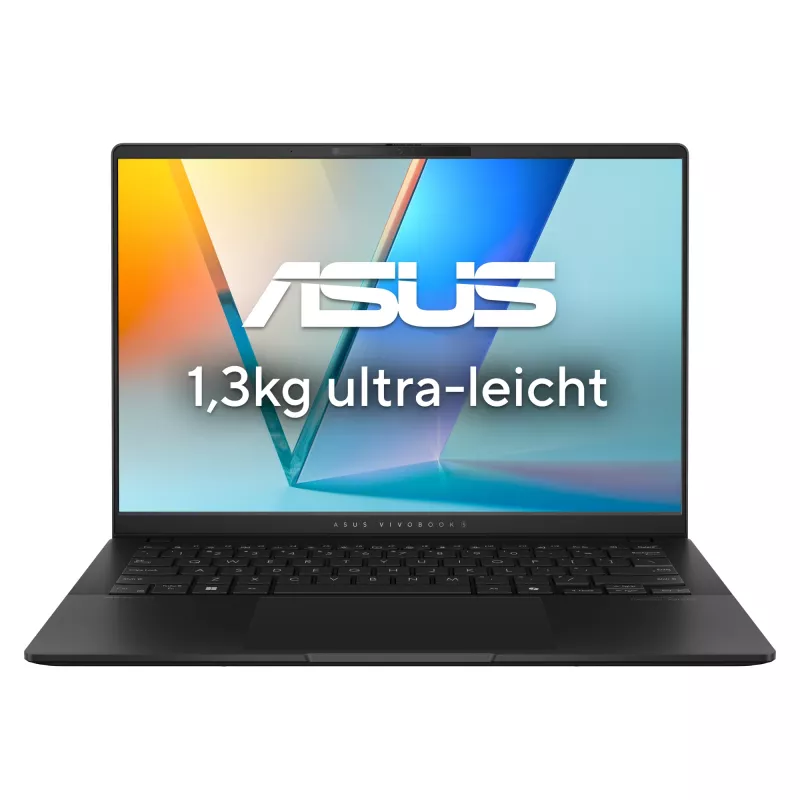ASUS Vivobook S14 OLED S5406SA-QD151W Copilot+ PC Intel Core Ultra 7 256V Laptop 35,6 cm (14 Zoll) WUXGA 16 GB LPDDR5x-SDRAM 1 TB SSD Wi-Fi 7 (802.11be) Windows 11 Home Deutsch Schwarz