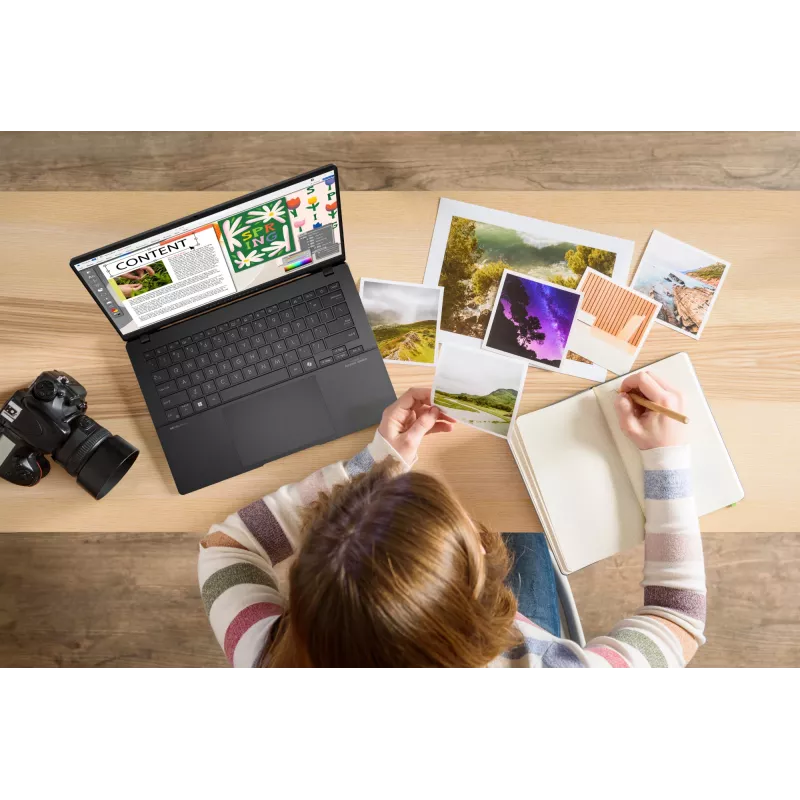 ASUS Vivobook S14 OLED S5406SA-QD151W Copilot+ PC Intel Core Ultra 7 256V Laptop 35,6 cm (14 Zoll) WUXGA 16 GB LPDDR5x-SDRAM 1 TB SSD Wi-Fi 7 (802.11be) Windows 11 Home Deutsch Schwarz