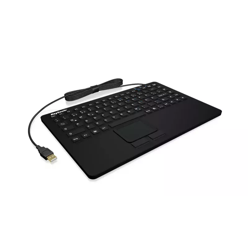 KeySonic KSK-3230IN (DE) Tastatur Universal USB QWERTZ Deutsch Schwarz