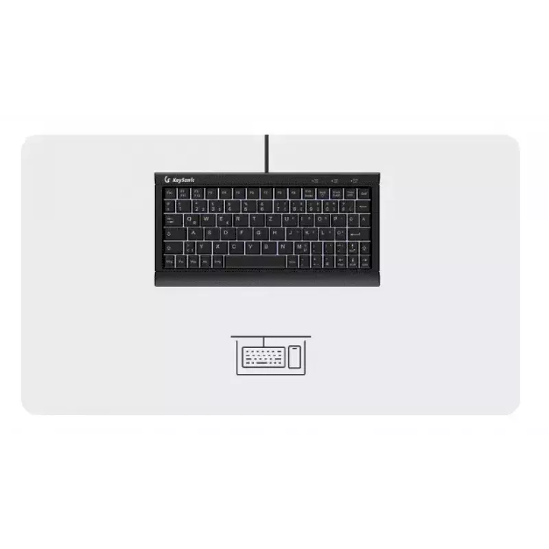 KeySonic KSK-3011ELC (DE) Tastatur Home USB QWERTZ Deutsch Schwarz
