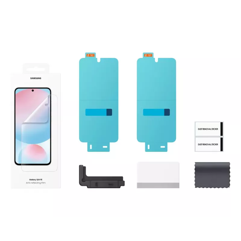 Samsung Entspiegelnde Displayschutzfolie für S24 FE Kratzfest Transparent 2er-Pack
