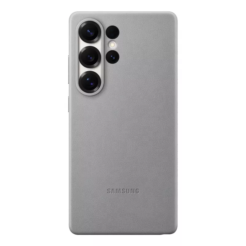 Samsung Kindsuit Kunstleder Hülle für Galaxy S25, Cover, Samsung, Galaxy S25 Ultra, 17,5 cm (6,9 Zoll), Grau