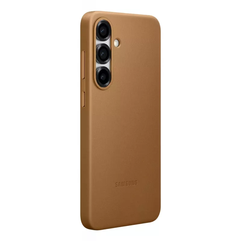 Kunstleder-Hülle Samsung Galaxy S25+ Cover Braun 6,7 Zoll