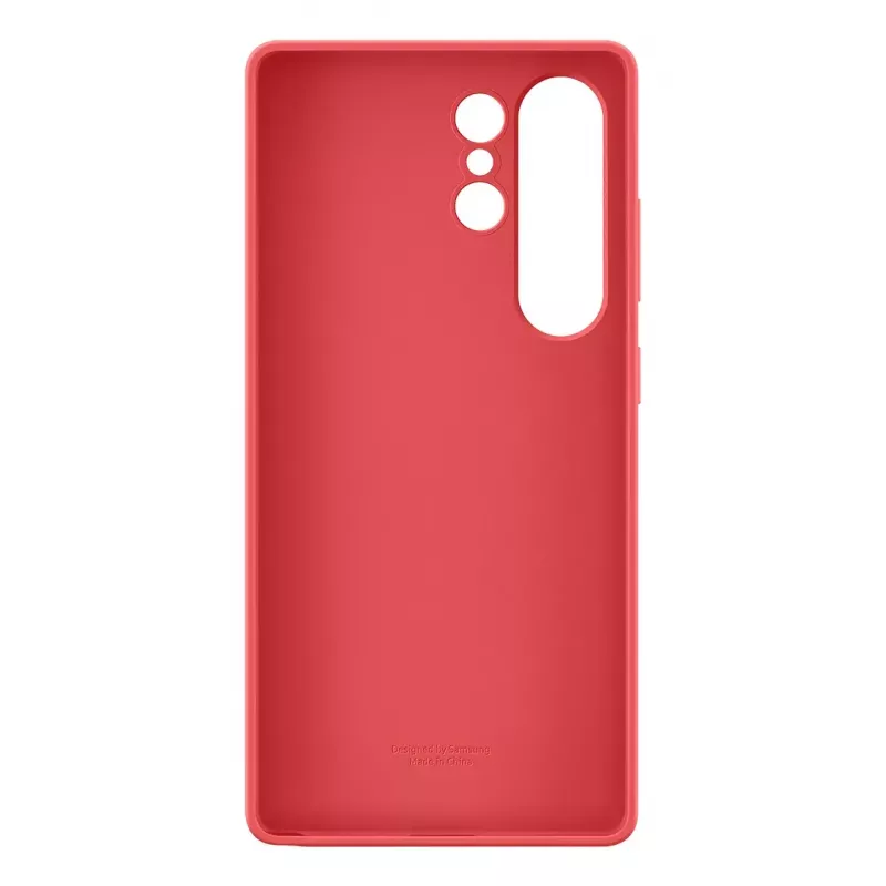 Cover Samsung Galaxy S25 Ultra Silikon-Hülle Rot Monochromatisch