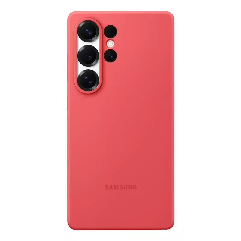 Cover Samsung Galaxy S25 Ultra Silikon-Hülle Rot Monochromatisch