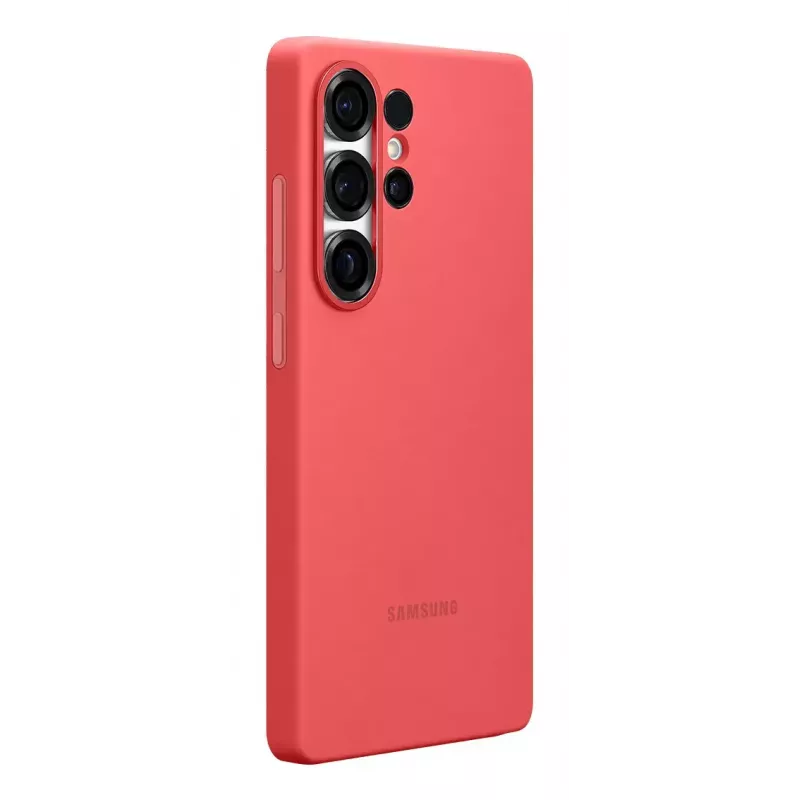 Cover Samsung Galaxy S25 Ultra Silikon-Hülle Rot Monochromatisch