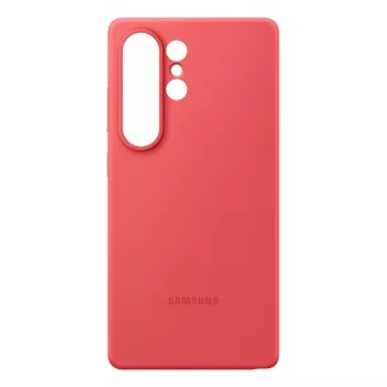 Cover Samsung Galaxy S25 Ultra Silikon-Hülle Rot Monochromatisch