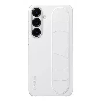 Samsung Standing Grip Case für Galaxy S25+, Hülle, Samsung, Galaxy S25+, 17 cm (6,7 Zoll), Weiß