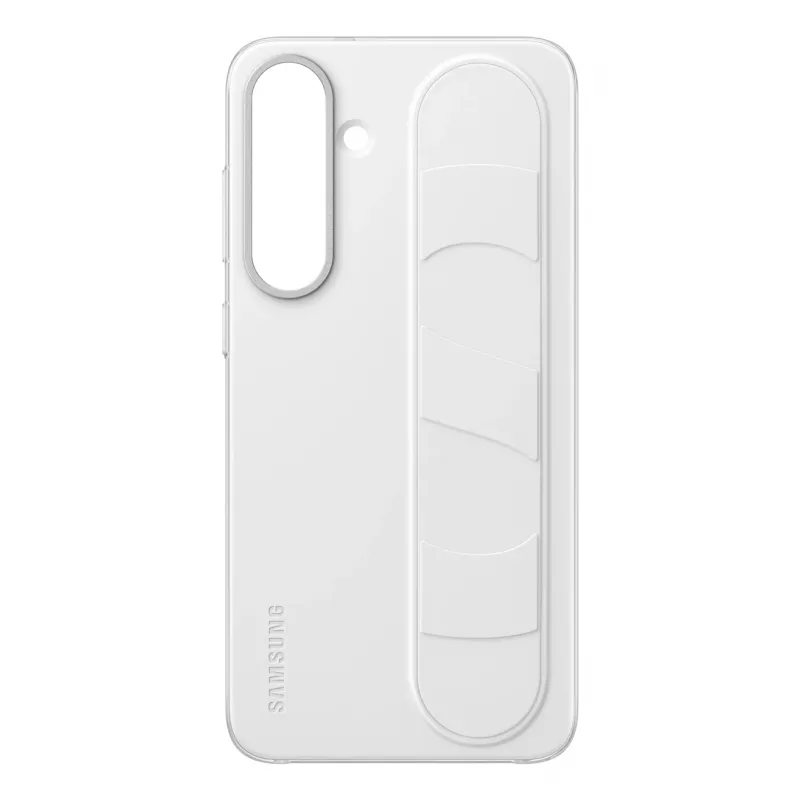Samsung Standing Grip Case für Galaxy S25+, Hülle, Samsung, Galaxy S25+, 17 cm (6,7 Zoll), Weiß