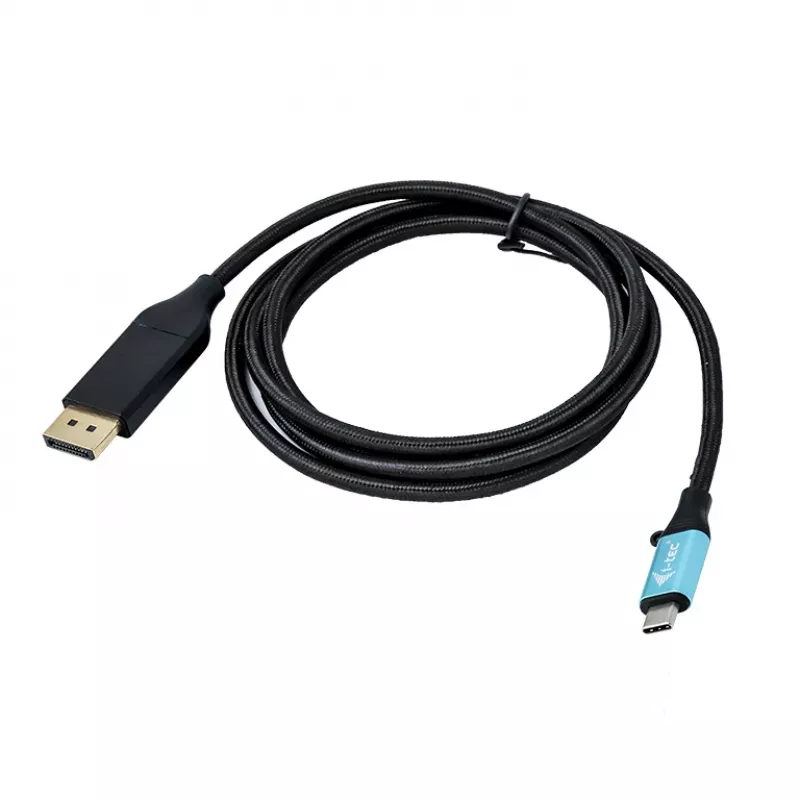 i-tec USB-C DisplayPort Kabeladapter 4K / 60 Hz 200 cm, 2 m, USB Type-C, DisplayPort, Stecker, Stecker, 3840 x 2160 Pixel
