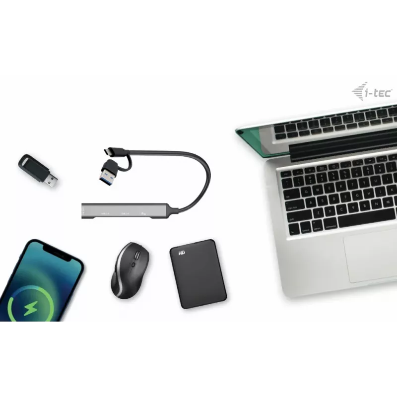 i-tec USB-C/USB-A Metall-HUB 1x USB 3.0 + 3x USB 2.0