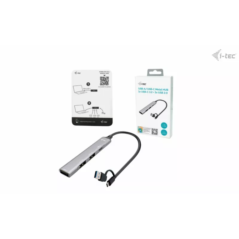 i-tec USB-C/USB-A Metall-HUB 1x USB 3.0 + 3x USB 2.0