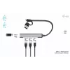 i-tec USB-C/USB-A Metall-HUB 1x USB 3.0 + 3x USB 2.0