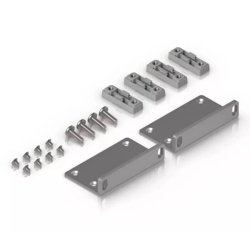 Montageset Ubiquiti UACC-Rack-Ear-2U Verzinkter Stahl Grau