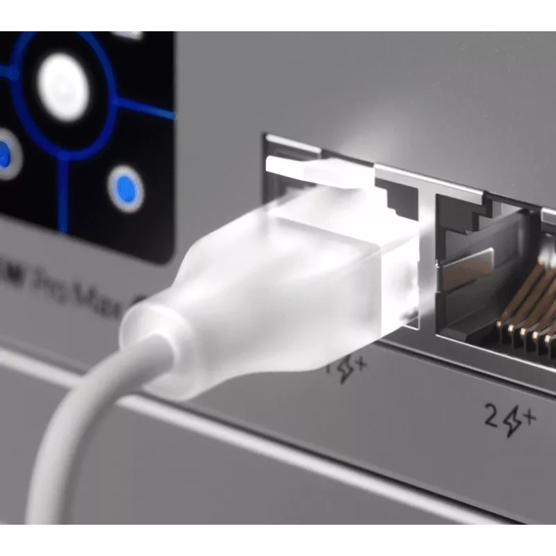 Networking-Patchkabel UBIQUITI UACC-Cable-Patch-EL-3M-W – Cat6, 3 m, 2,5 GbE, PoE++ (4PPoE), weiß