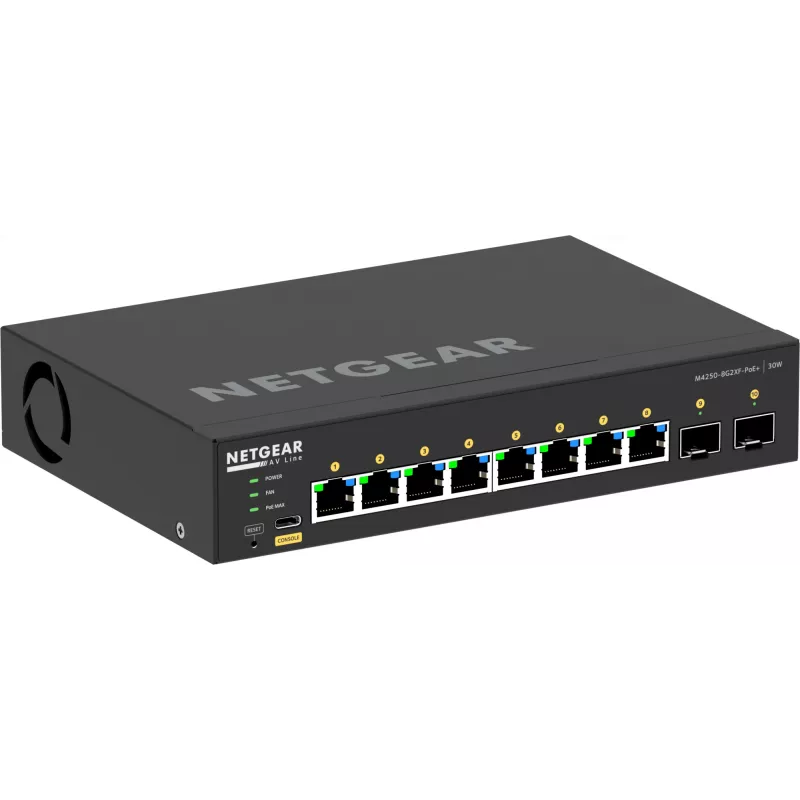 Managed Switch NETGEAR GSM4210PX 8x1G PoE+ 220W 2xSFP+