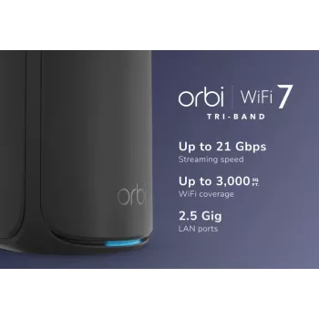 NETGEAR RBE870B Tri-Band (2,4 GHz / 5 GHz / 6 GHz) Wi-Fi 7 (802.11be) Schwarz 4 Intern