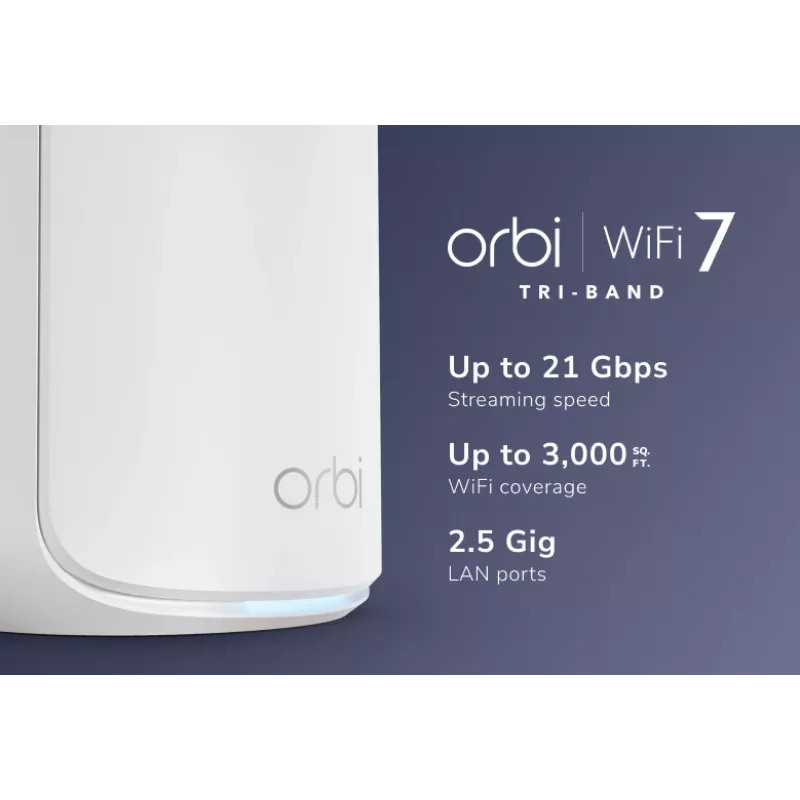NETGEAR Orbi 870 Tri-Band (2,4 GHz / 5 GHz / 6 GHz) Wi-Fi 7 (802.11be) Weiß 4 Intern