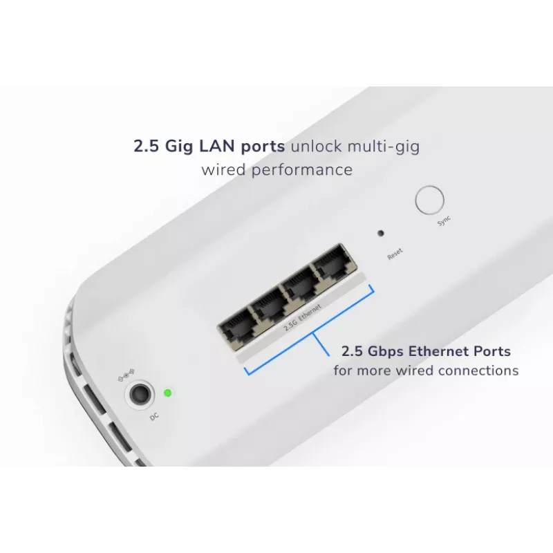 NETGEAR Orbi 870 Tri-Band (2,4 GHz / 5 GHz / 6 GHz) Wi-Fi 7 (802.11be) Weiß 4 Intern