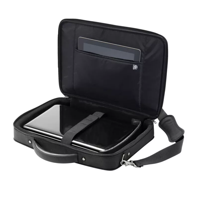 DICOTA Eco Multi Compact - 14-15.6in Notebook-Tasche - Schwarz / 600d Rpet Polyester