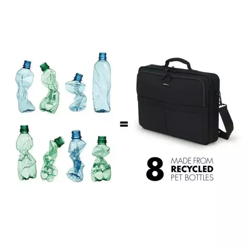 DICOTA Multi Scale -12-14.1in Notebook-Tasche - Schwarz / 600d recyceltes PET