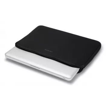 DICOTA Perfect Skin - 10-11.6 Zoll Notebook-Hülle - Schwarz / Synthetik-Neopren mit 100 % recyceltem Oberflächengewebe