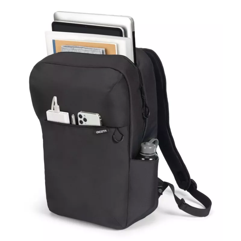 DICOTA Commuter - 13-16 Zoll Notebook-Rucksack - Schwarz / 300d Rpet Polyester