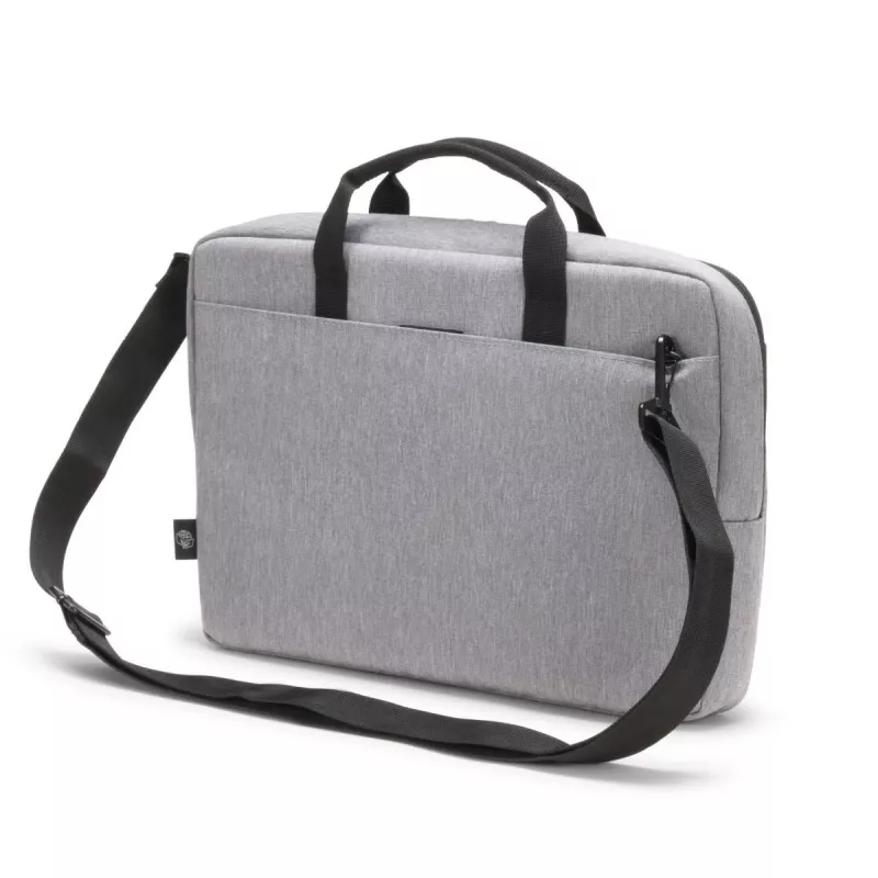 DICOTA schlank Eco Motion - 14-15.6in Notebook Case - Hellgrau / 600d Rpe Polyester