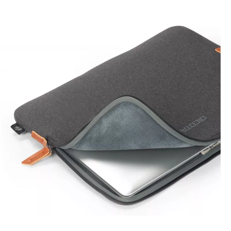DICOTA Skin Urban Anthrazit – 14-Zoll-MacBook-Sleeve – Anthrazit / Recyceltes Polyester-Neopren-Gewebe