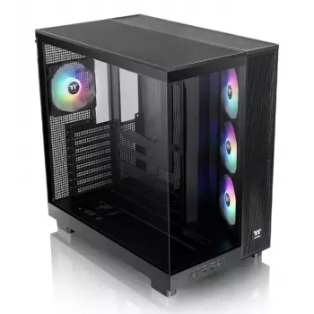 PC-Gehäuse Thermaltake View 380 XL TG ARGB Midi Tower Schwarz