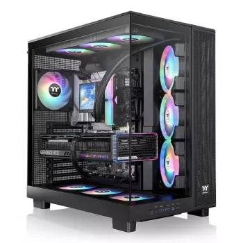 PC-Gehäuse Thermaltake View 380 XL TG ARGB Midi Tower Schwarz