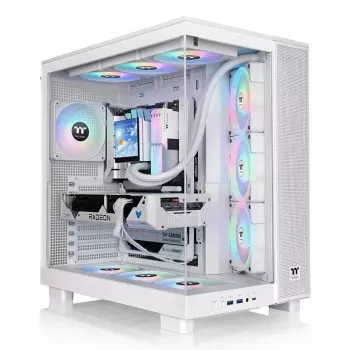 PC-Gehäuse Thermaltake View 380 XL TG ARGB Midi Tower Weiß