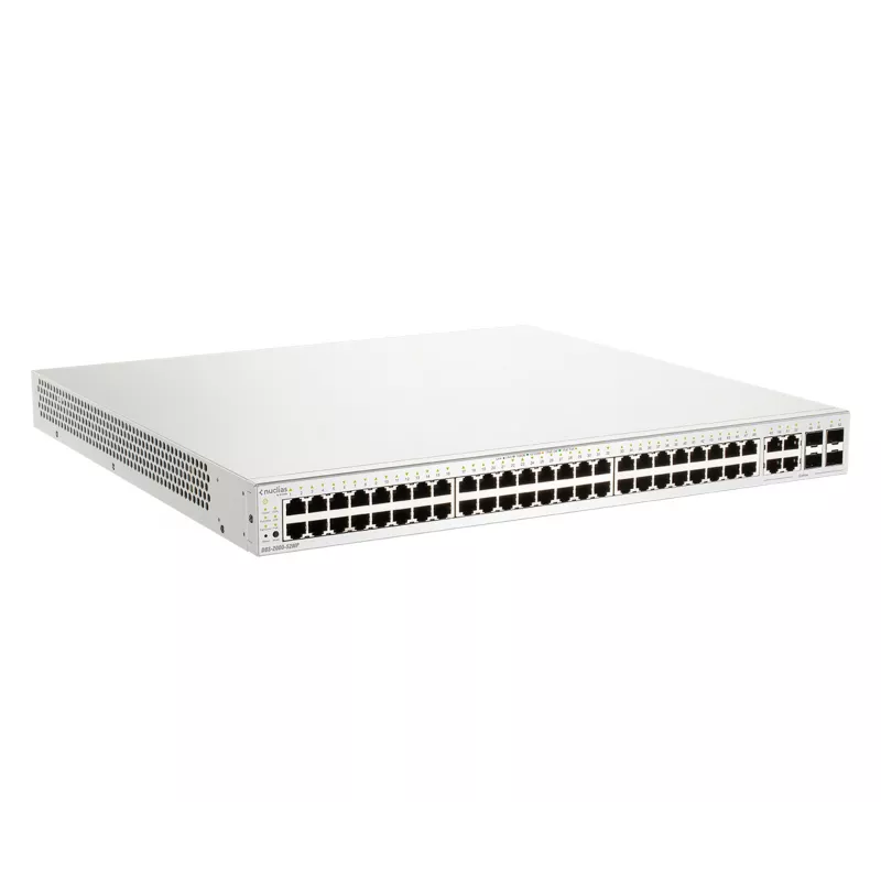 D-Link 52-Port Gigabit PoE+ Nuclias Smart Managed Switch mit 4x 1G Combo Ports, 370W