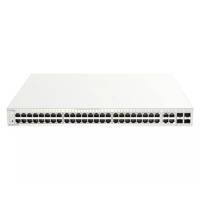 D-Link 52-Port Gigabit PoE+ Nuclias Smart Managed Switch mit 4x 1G Combo Ports, 370W