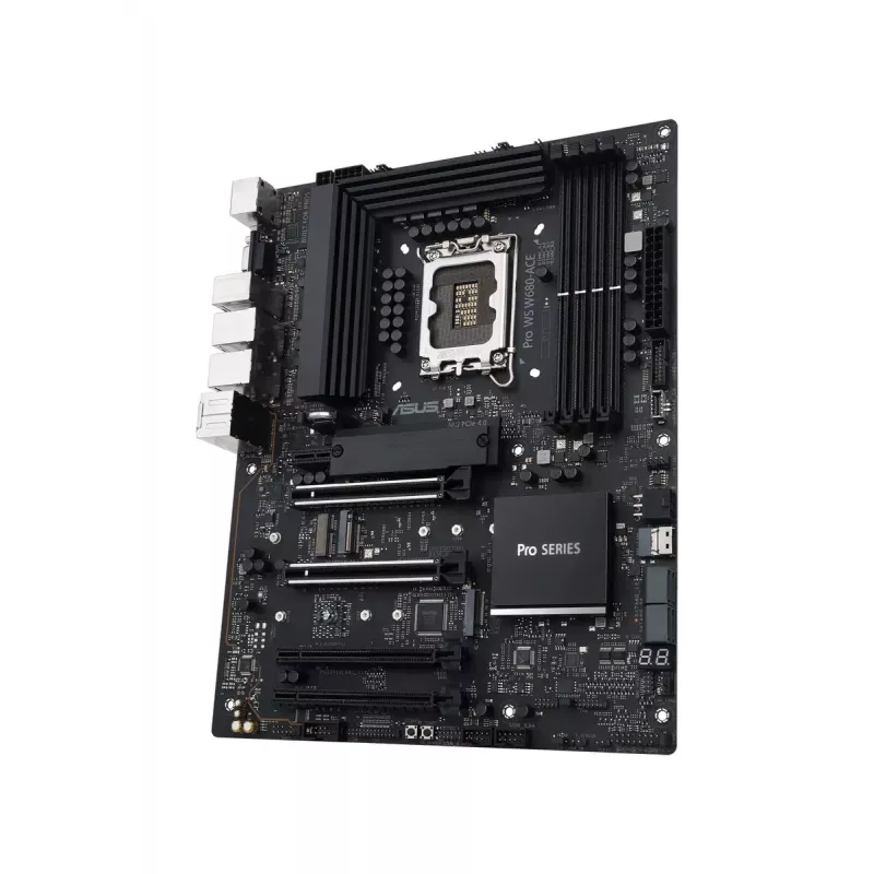 Motherboard ASUS PRO WS W680-ACE — Intel W680 ATX, LGA 1700, DDR5, 4 DIMM (128 GB), 3x M.2, 2x 2.5Gb LAN, 7.1 Audio