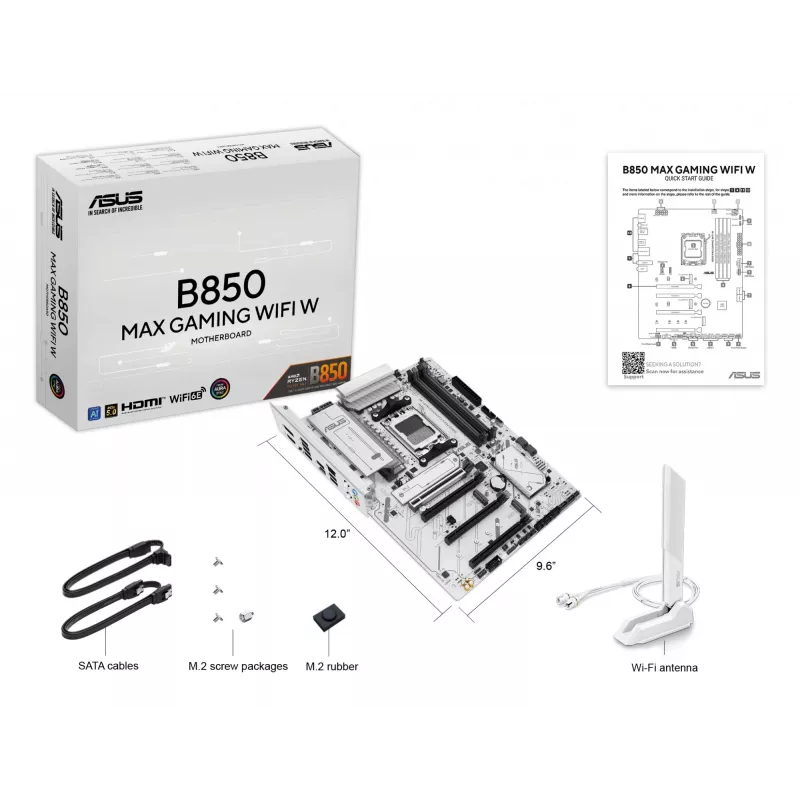 ASUS B850 MAX GAMING WIFI W AMD B850 Socket AM5 ATX