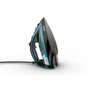 Tefal Ultimate Pure FV9844 Trocken- & Dampfbügeleisen Durilium Autoclean Bügelsohle 3200 W Schwarz, Blau