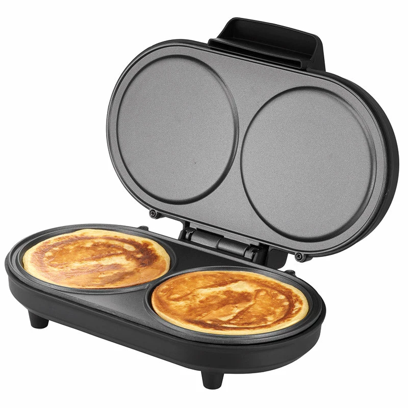 Unold Pancake-Maker American, 2 Crêpes, Schwarz, Edelstahl, 13,5 cm, Aluminium, Drehregler, 0,75 m